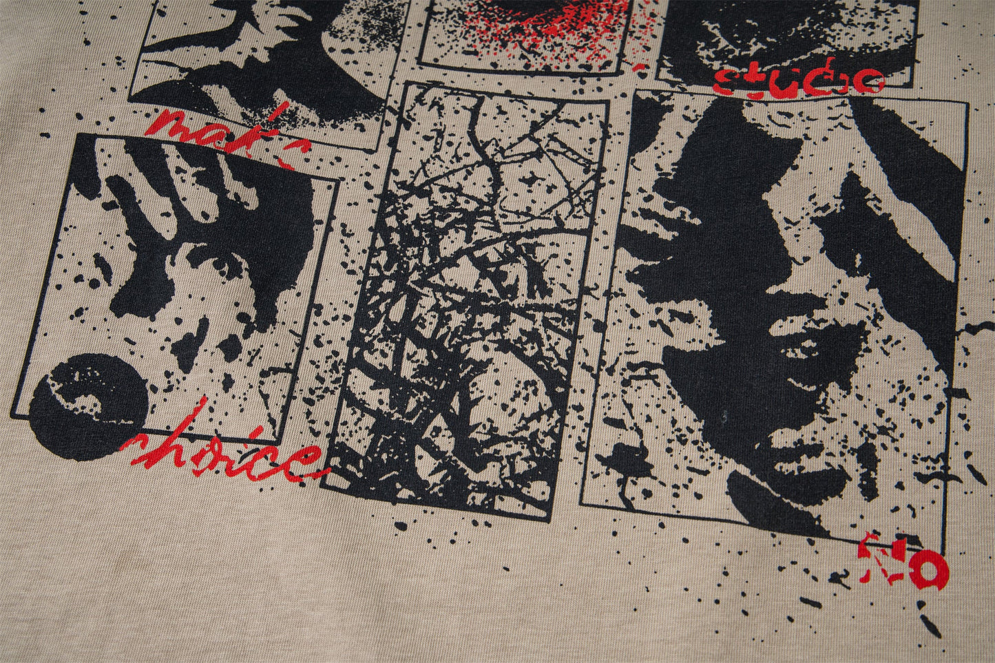 Retro Camouflage Patchwork | Ripped Sweatshirt