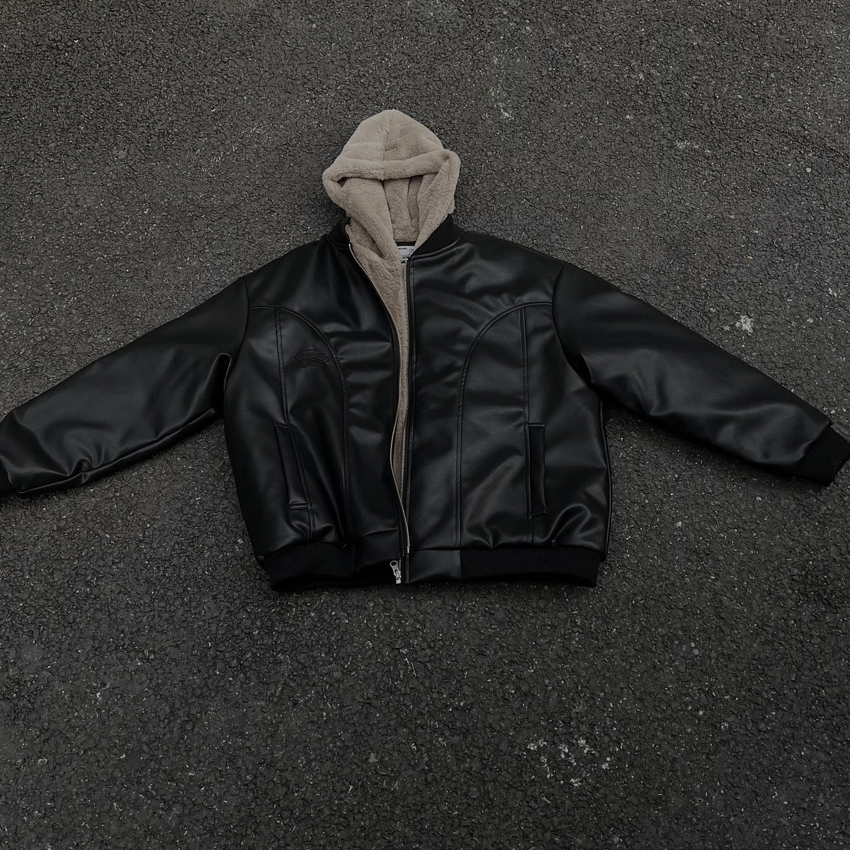Stealth Leather Two-Layer Jacket