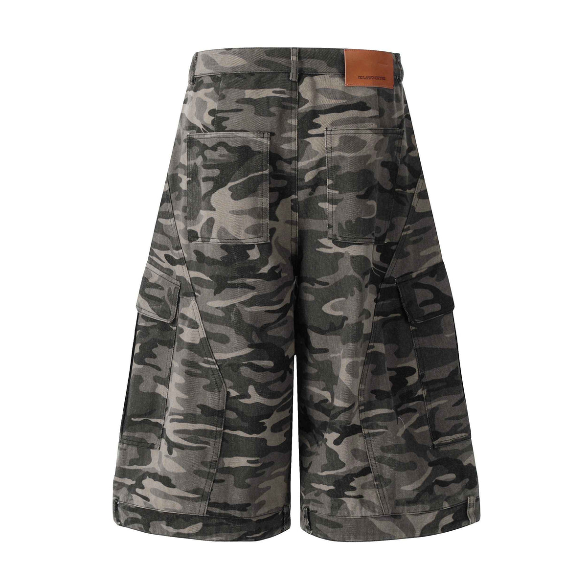 Camo Wide-Leg Knee-Length Jorts - OMYGOODS