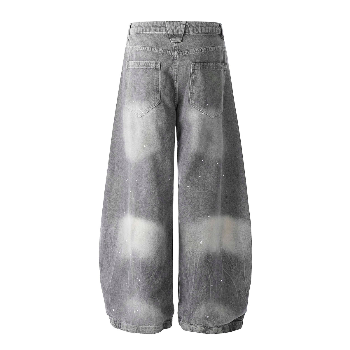 Ink-Splatter Wide-Leg Jeans - OMYGOODS