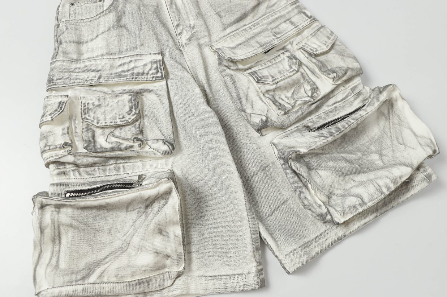 Multi-Pocket | Washed Cargo Shorts