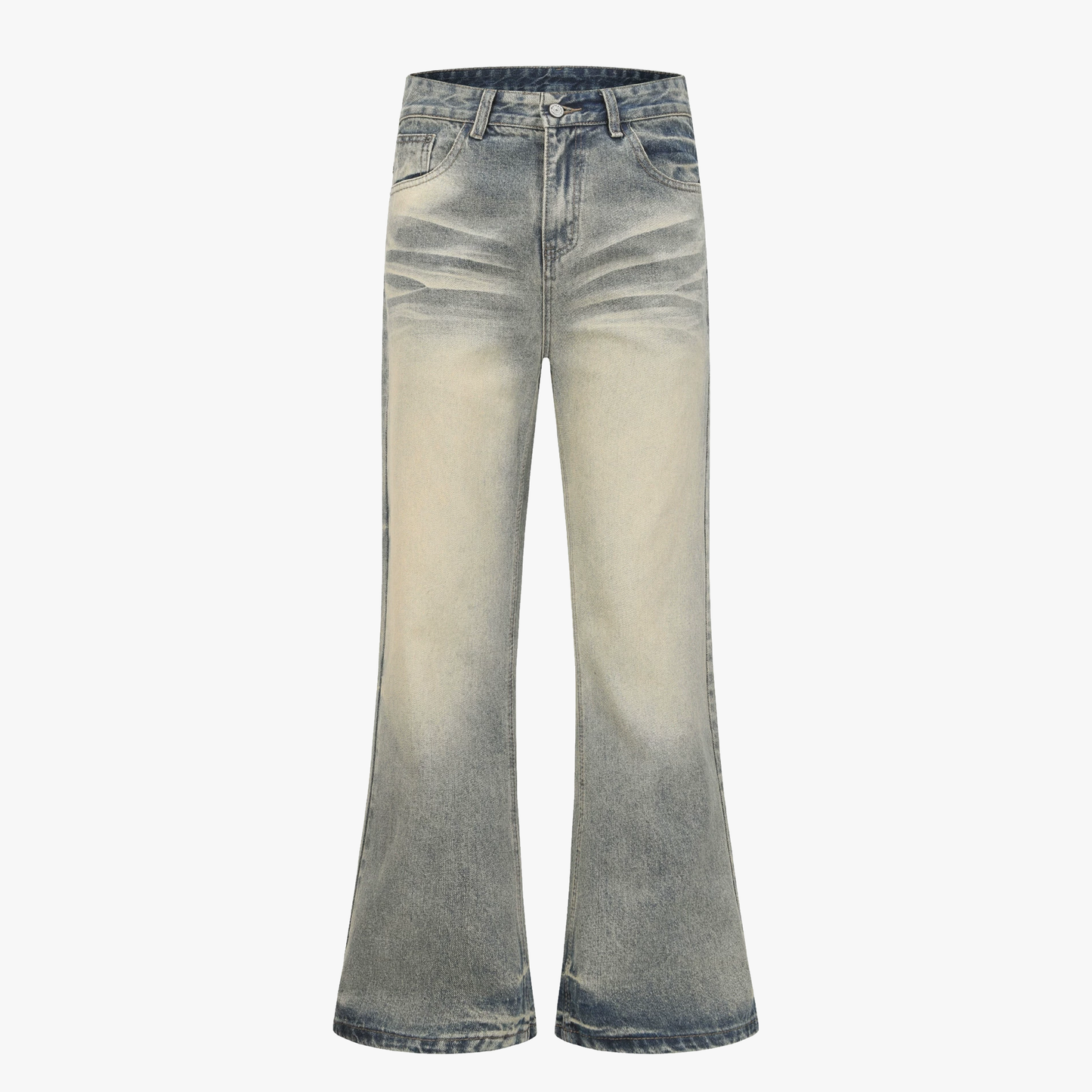 Vintage Washed Flare Jeans