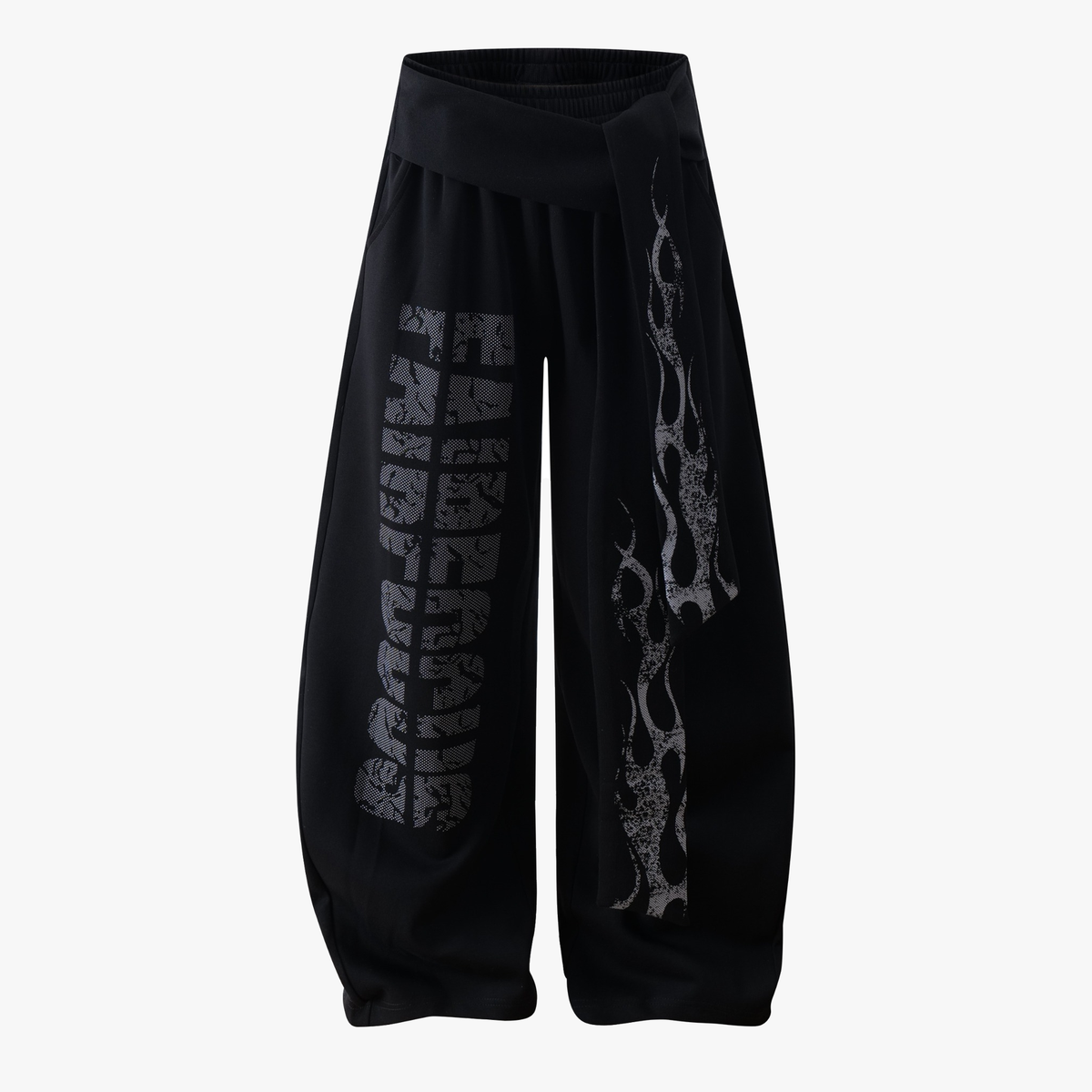 Dark Street Letter Flame Sweatpants - OMYGOODS
