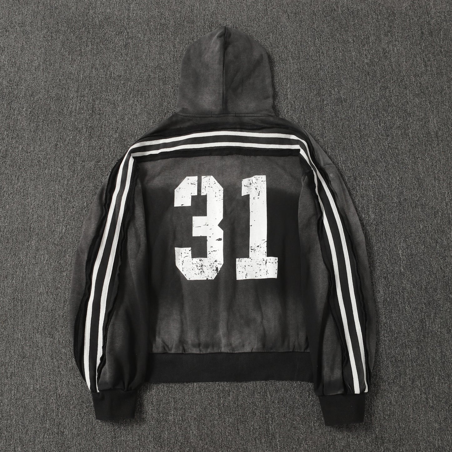 Vintage Sport Stripe | Zip Up Hoodie