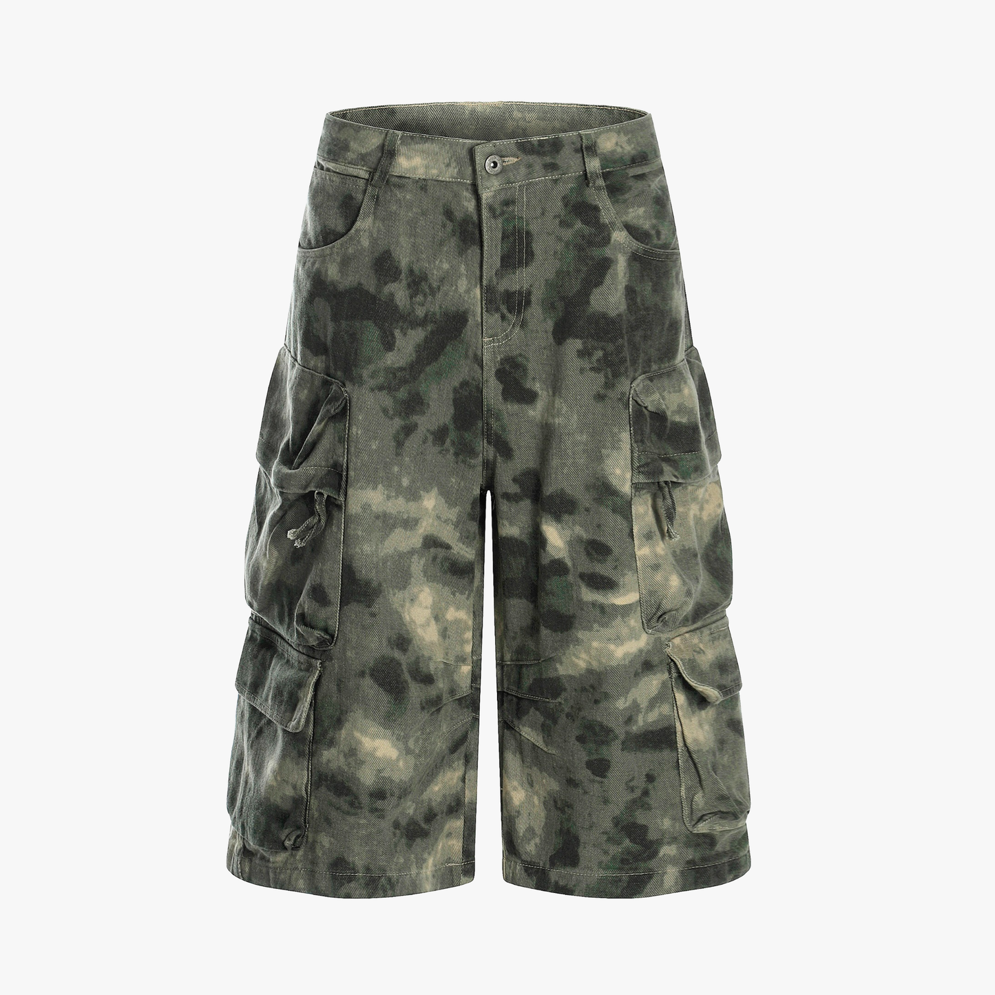 Camo-Print Baggy Cargo Jorts