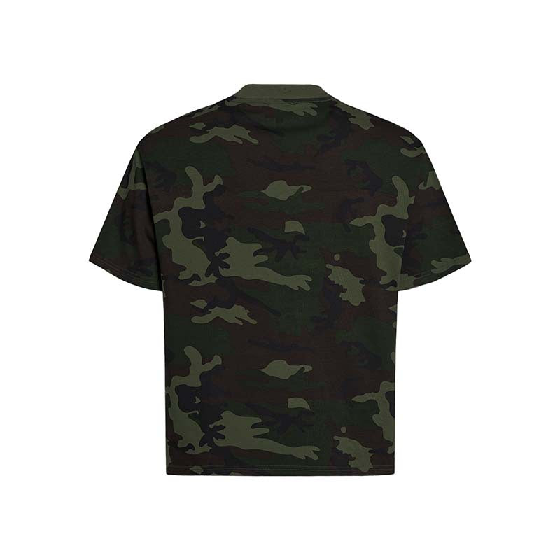 Camouflage Script Loose Graphic T-Shirt