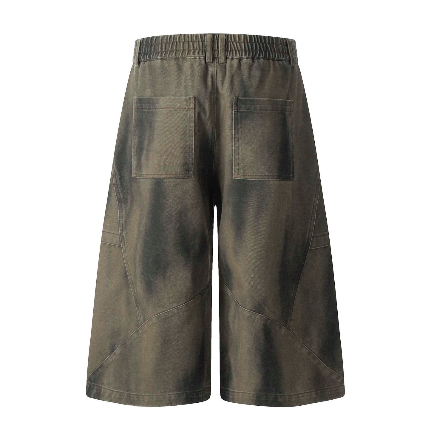 Washed Cargo | Wide-Leg Shorts