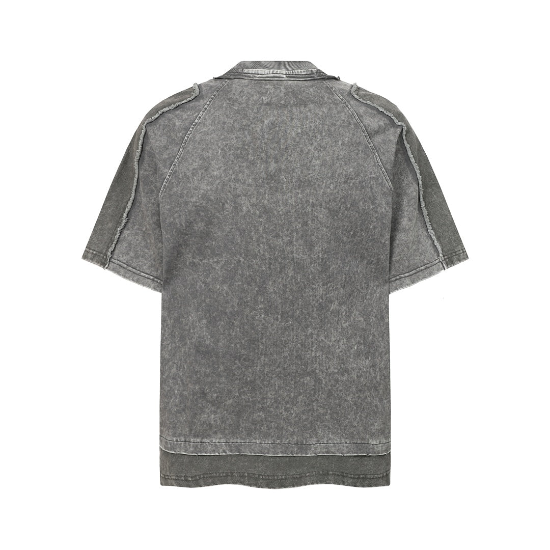 Exposed Seam Washed T Shirt - Effortless Vintage Style