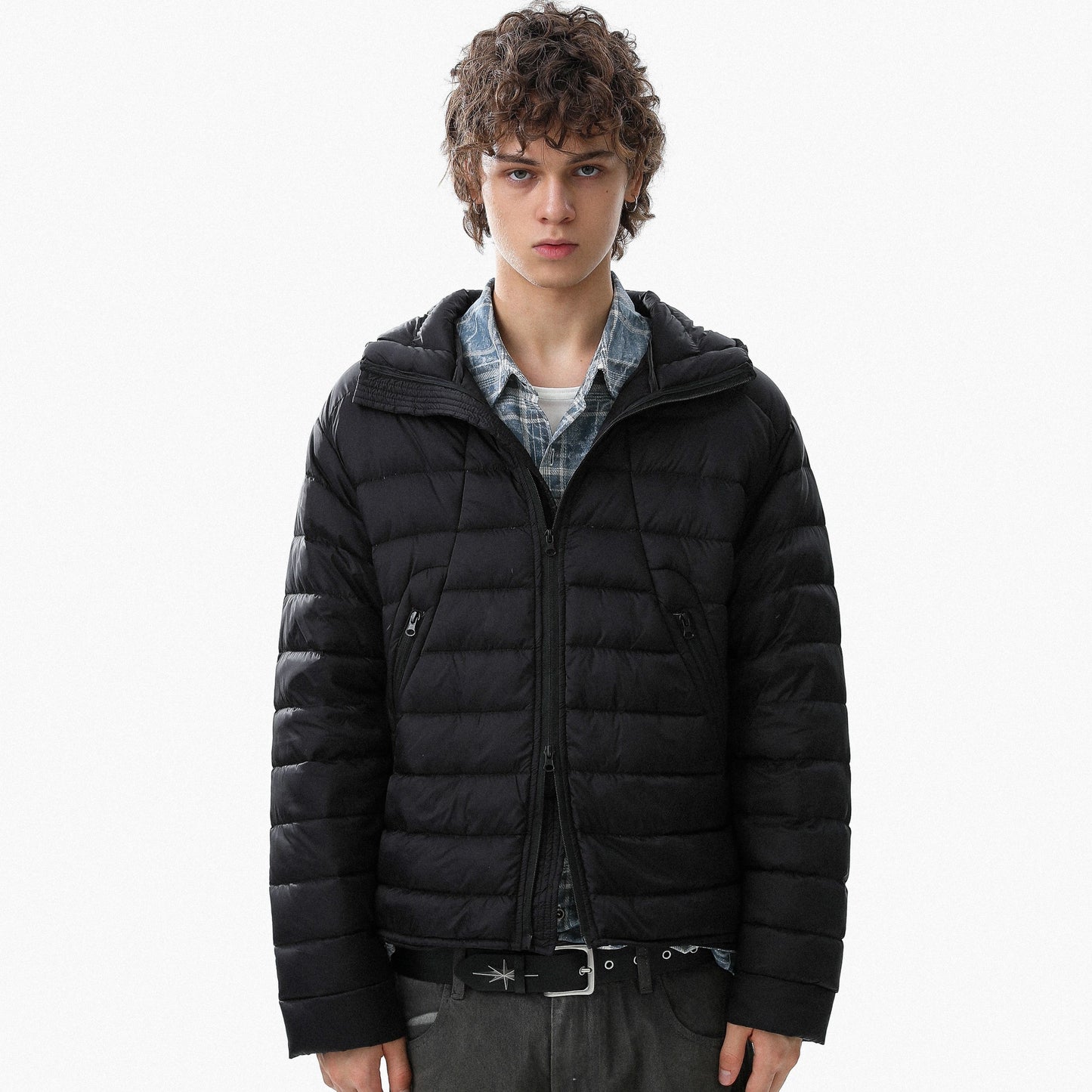 Minimal Panel-Lined | Hooded Puffer Jacket