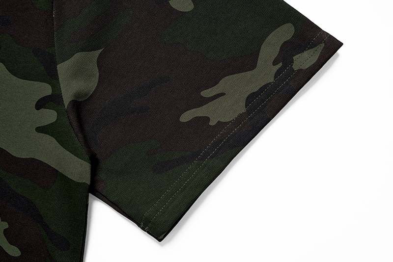 Camouflage Script Loose Graphic T-Shirt
