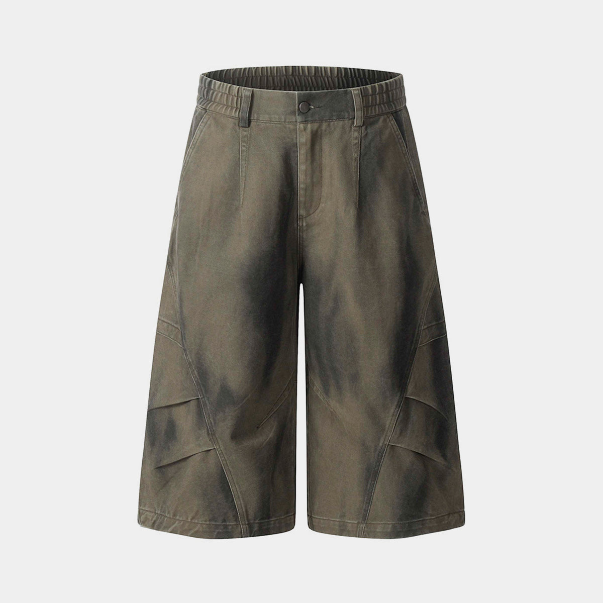 Washed Cargo | Wide-Leg Shorts