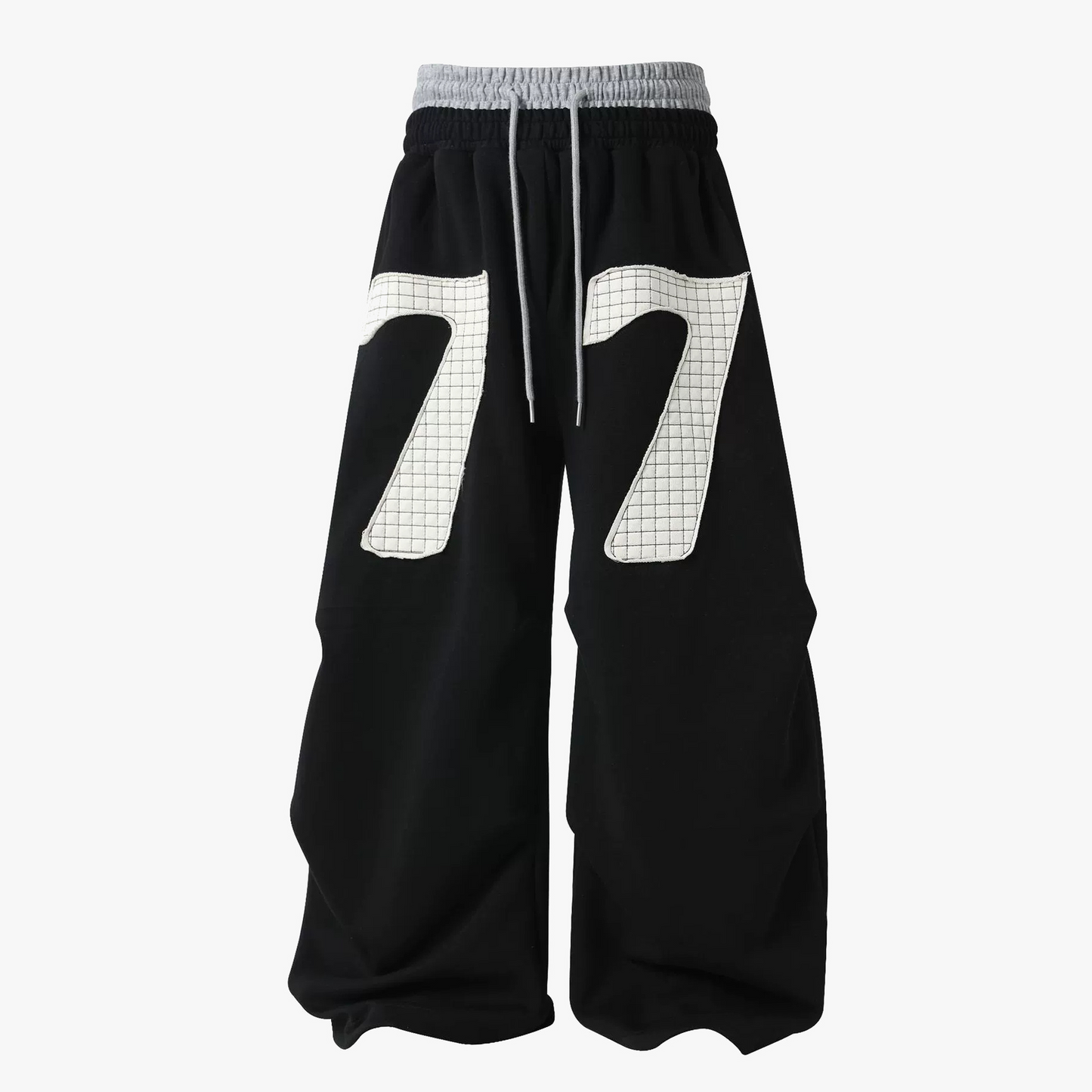Double-Waisted Ruched Sweatpants - Effortless Street Style
