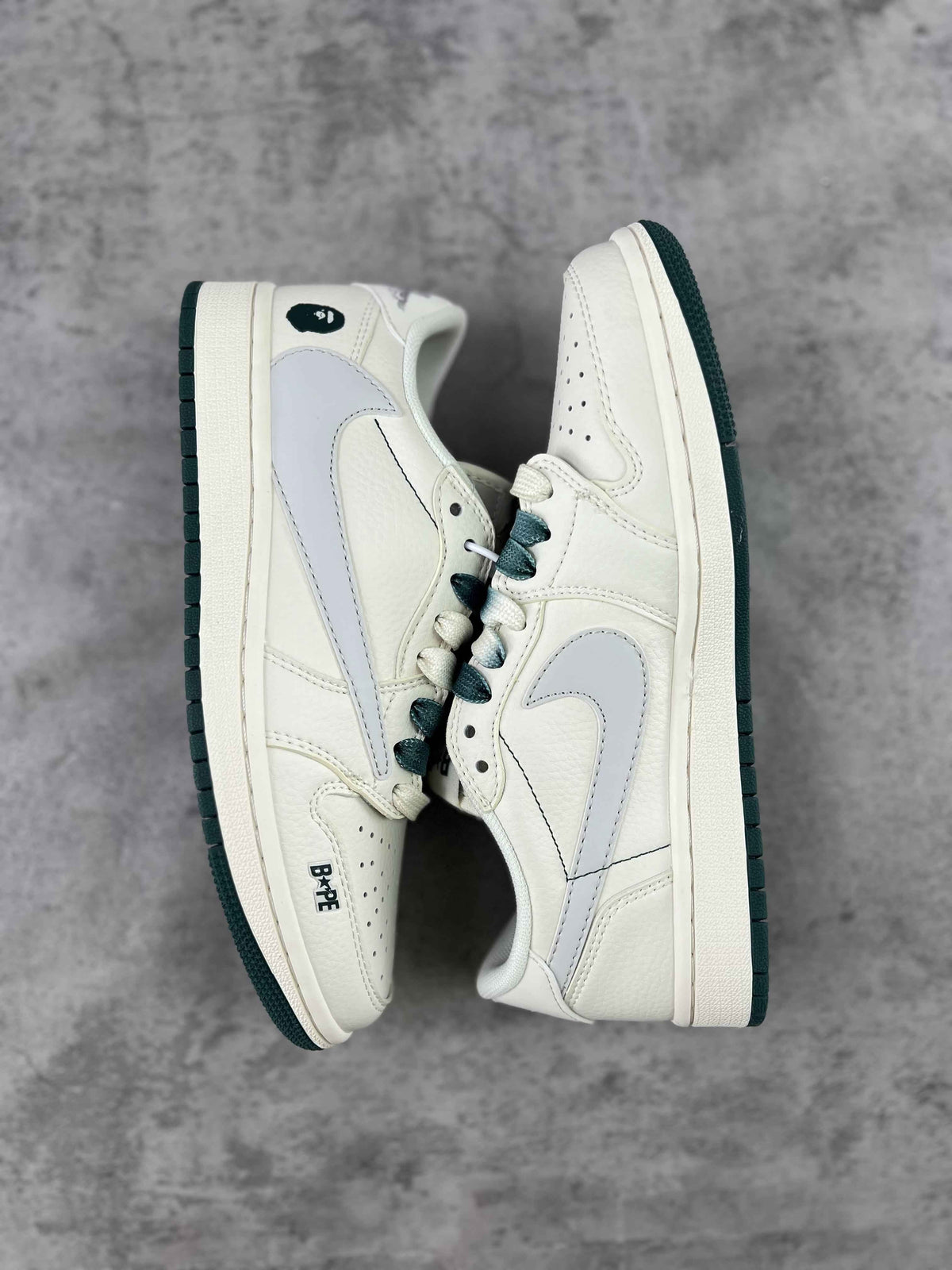 Custom Travis Scott x Air Jordan 1 x Bape XY2688 100 SneakerNational
