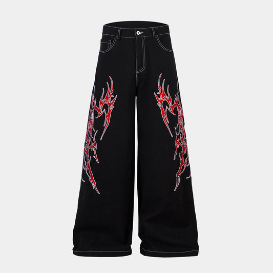 Flame Graphic | Baggy Jeans