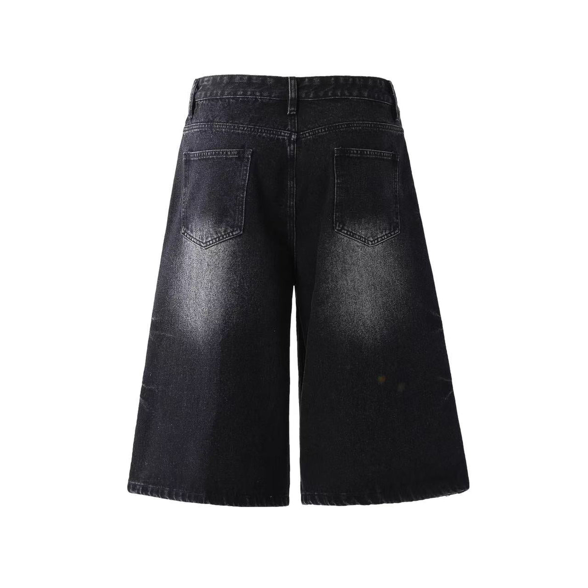 Washed Denim Knee-Length Jorts - OMYGOODS