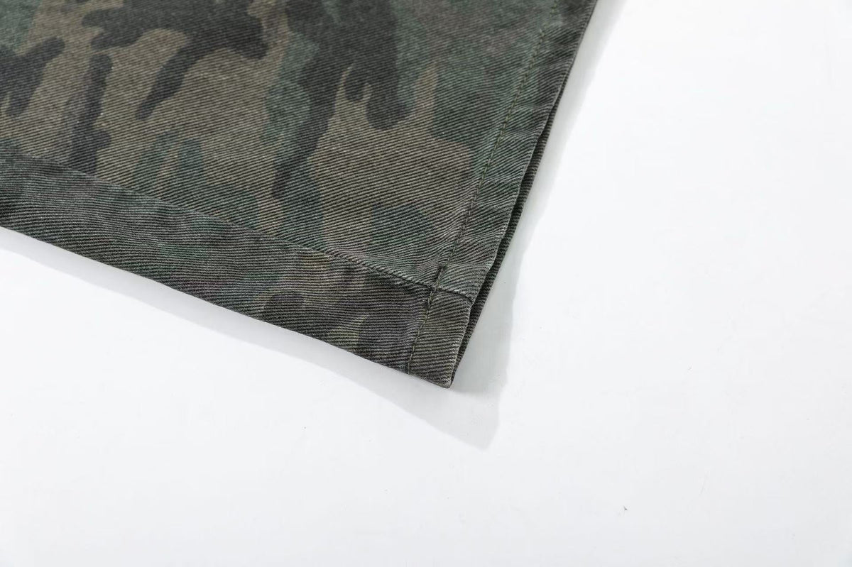Camo Wide-Leg Cargo Pants - OMYGOODS