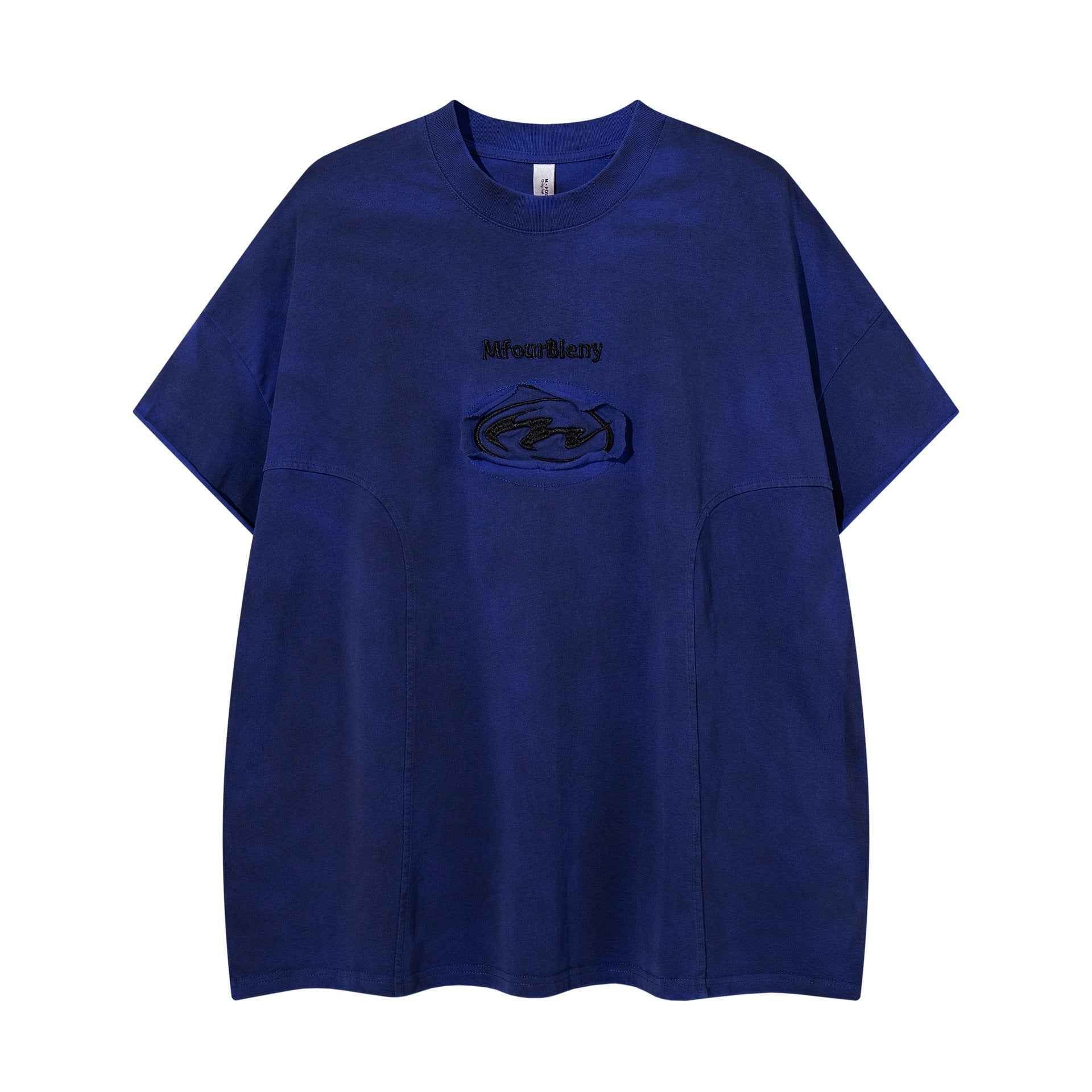Tie dye embroidery to make old short sleeves