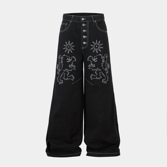 Royal Sigil Embroidery | Denim Jeans