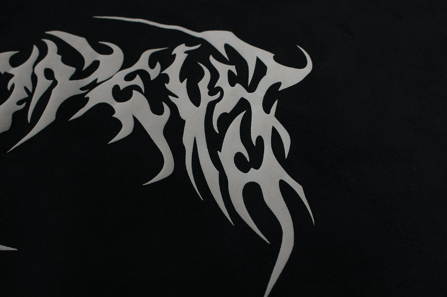 Metal Letter Cross Print | Gothic Hoodie