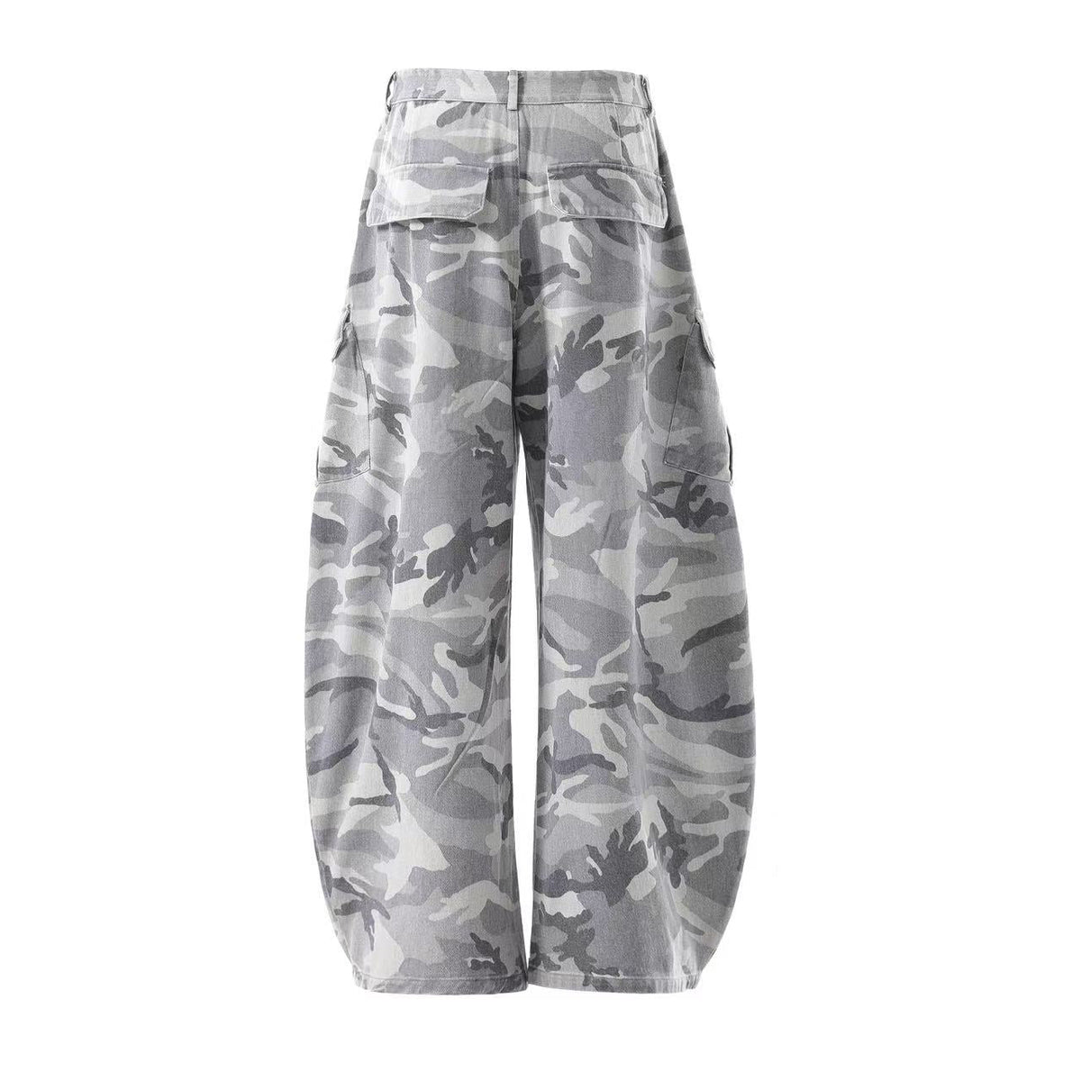 Snow Camo Wide-Leg Cargo Pants - OMYGOODS