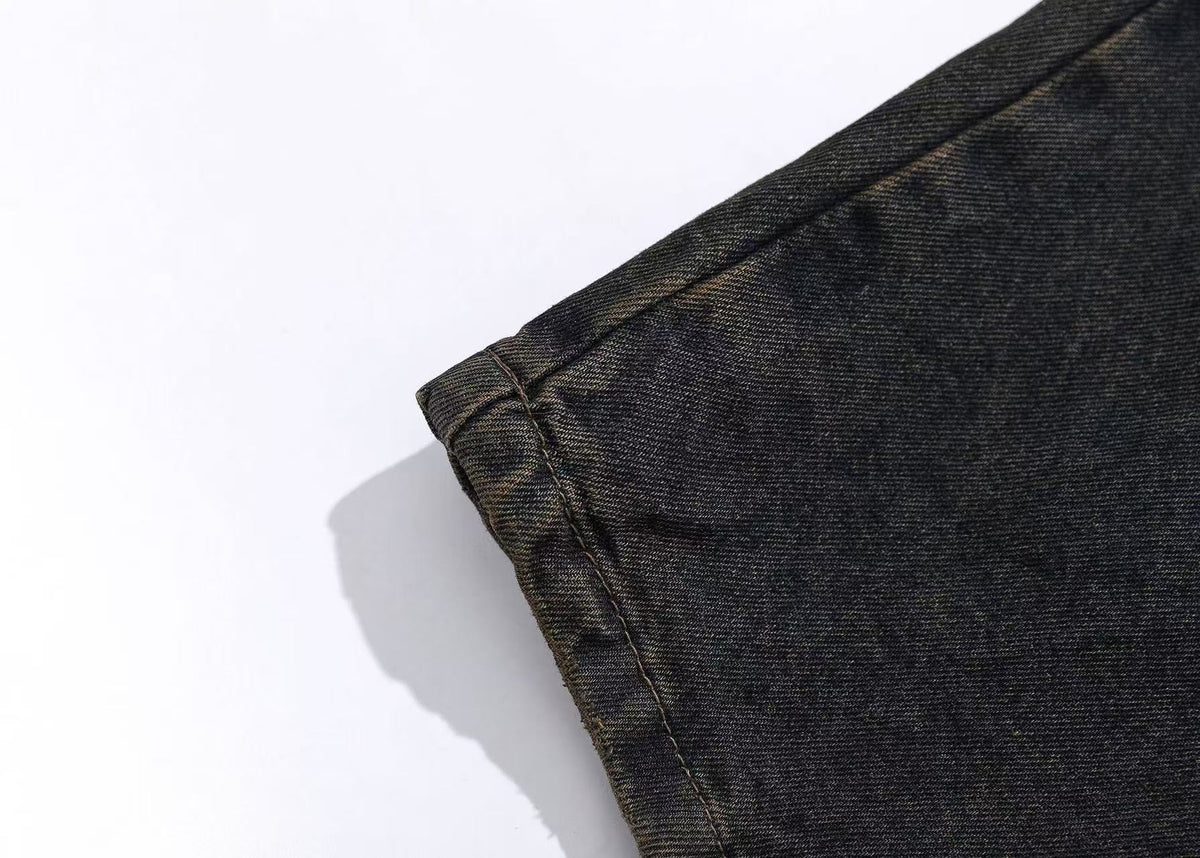 Distressed Wide-Leg Jeans - OMYGOODS