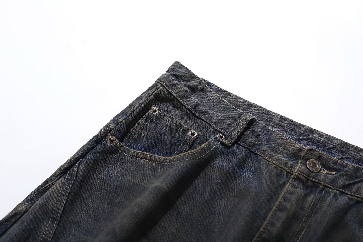 Distressed Wide-Leg Jeans - OMYGOODS