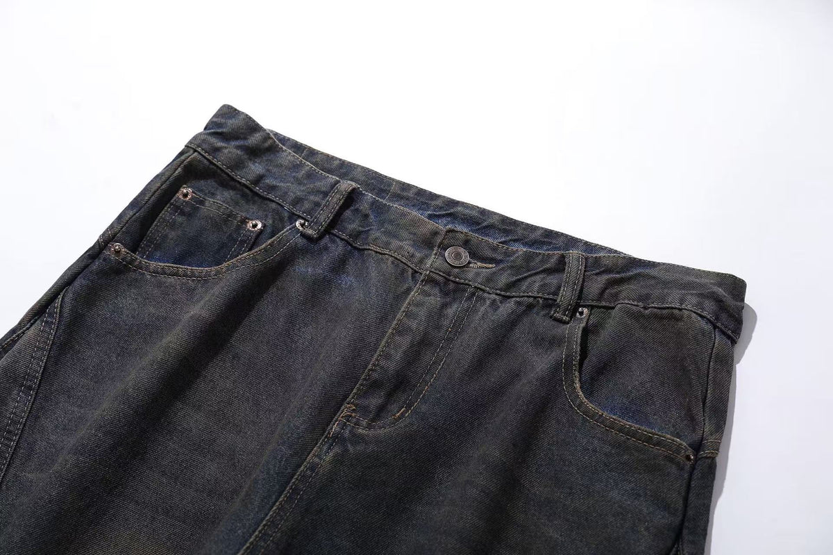 Distressed Wide-Leg Jeans - OMYGOODS