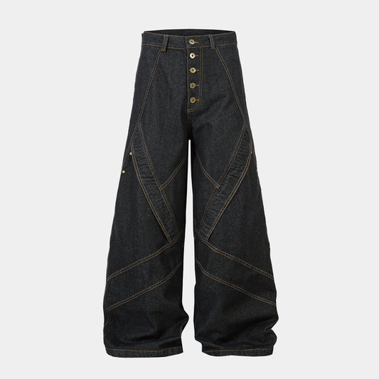 Minimal Panel Cut | Baggy Jeans