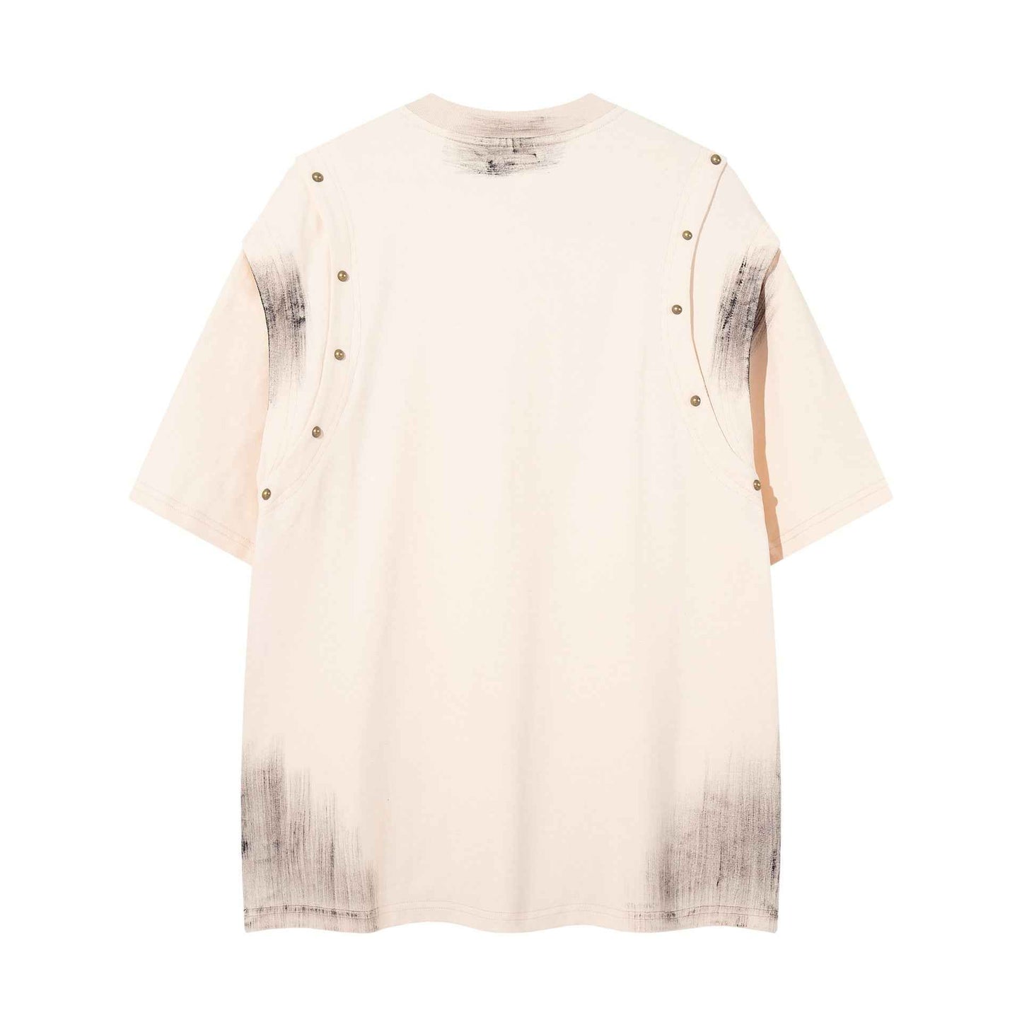 Make vintage rivets with gradient short sleeves