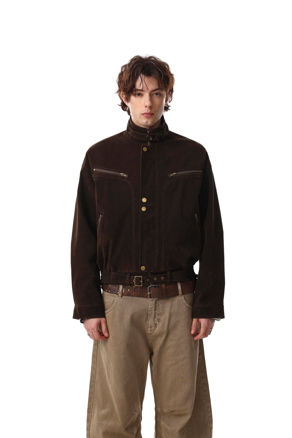 Outlaw Buckle Leather Jacket