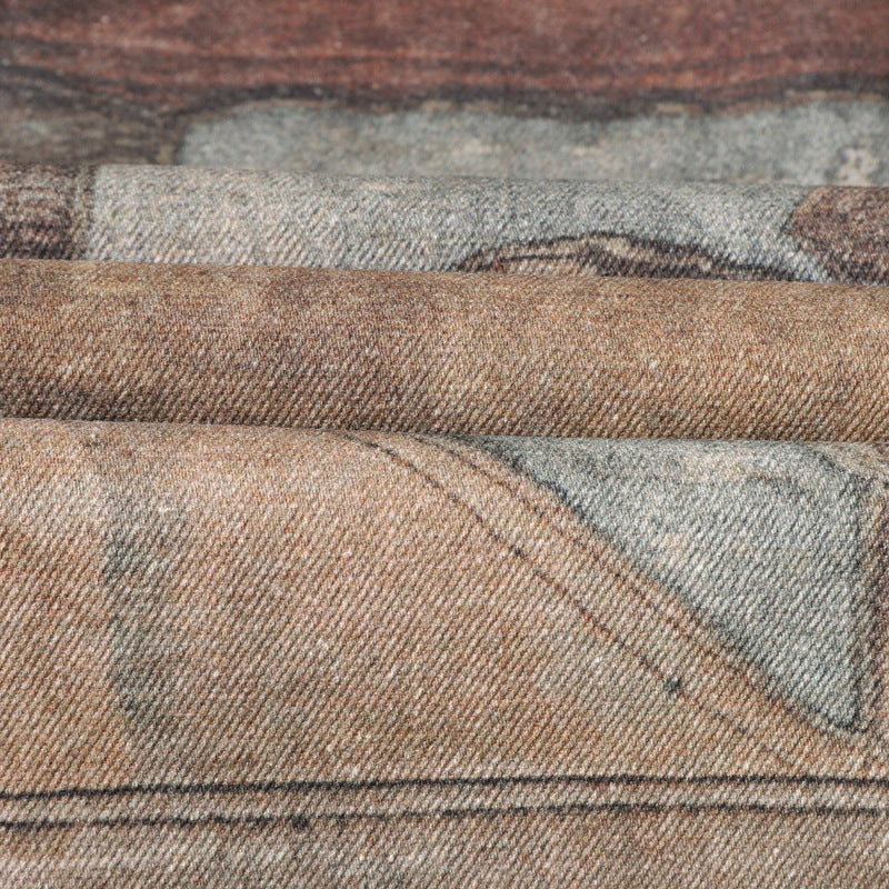 High Street Distressed Washed Printed Jeans