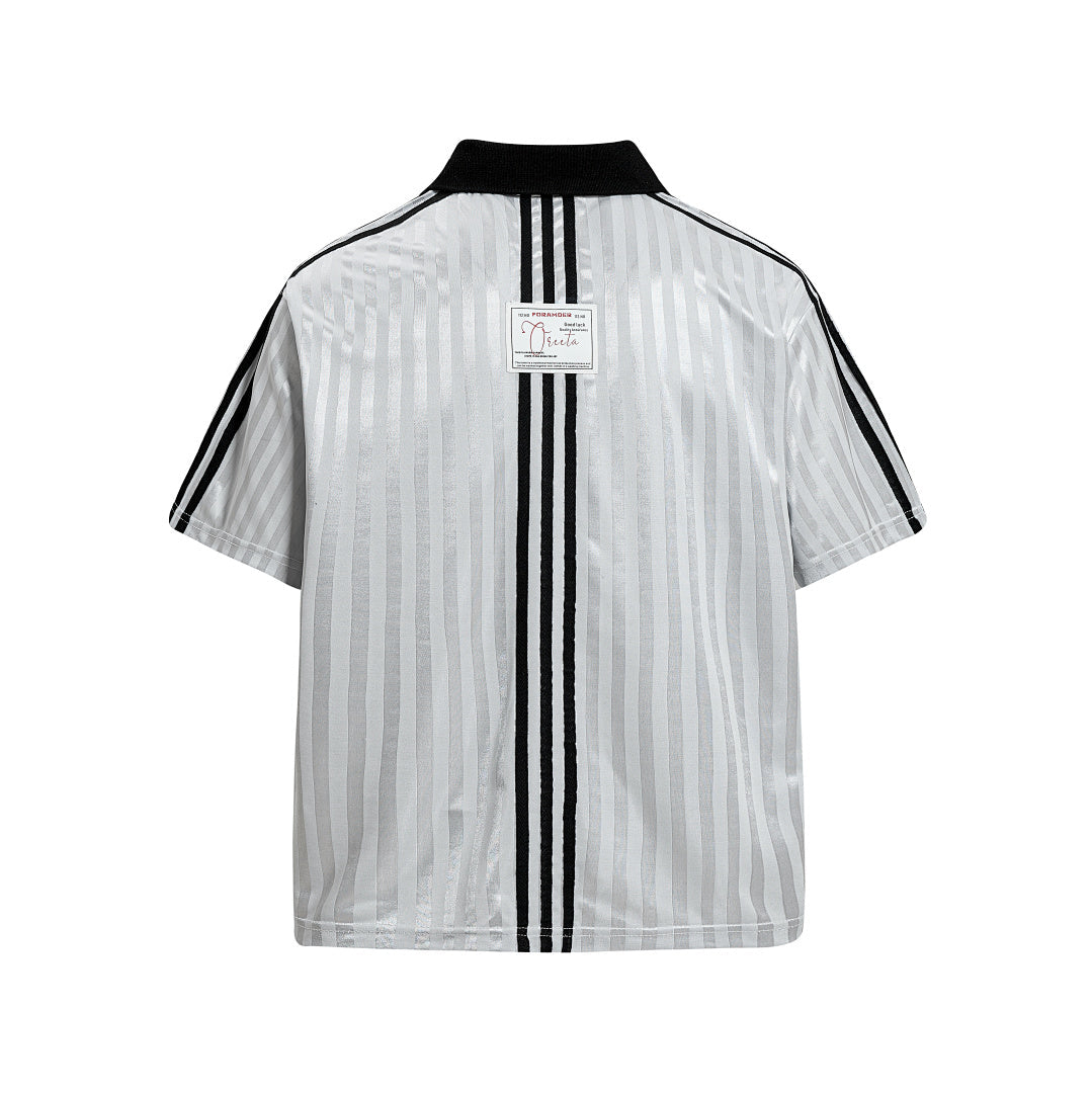 Vintage Varsity Striped Soccer Jersey