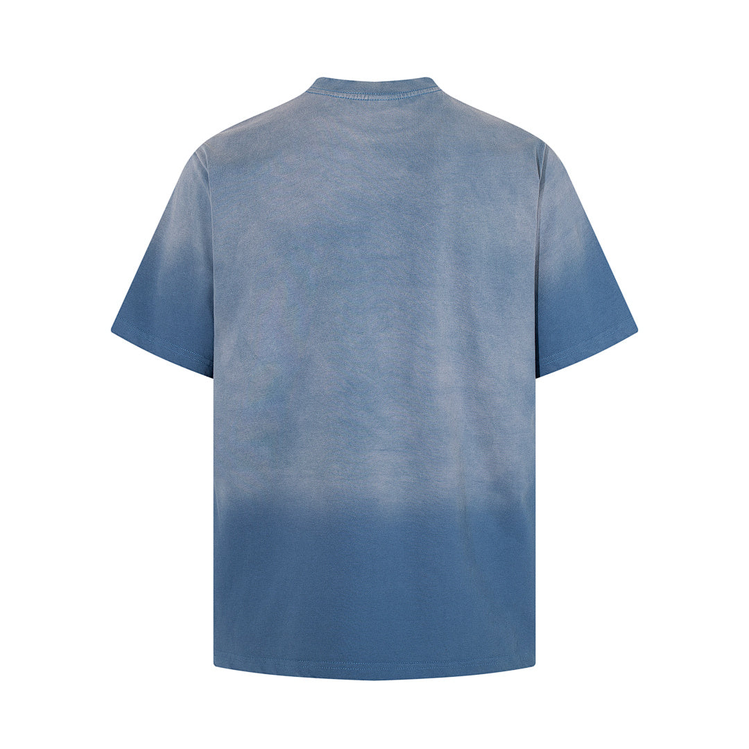 Washed Graphic Print Cotton T-Shirt