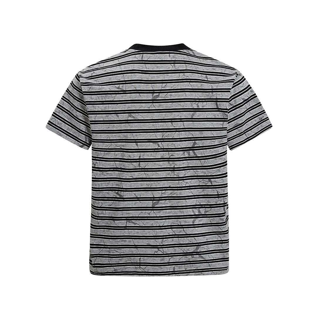 Grunge Striped Distressed Graphic T-Shirt