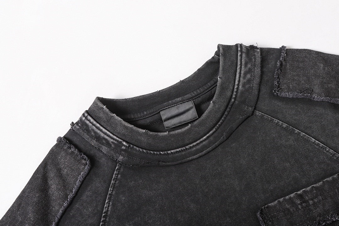 Exposed Seam Washed T Shirt - Effortless Vintage Style