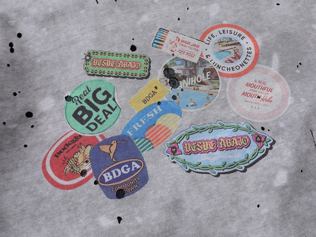 Retro Ink Splash T-Shirt