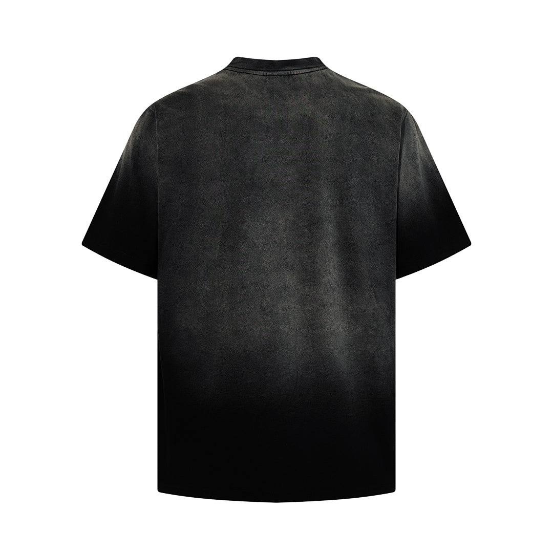 Washed Graphic Print Cotton T-Shirt