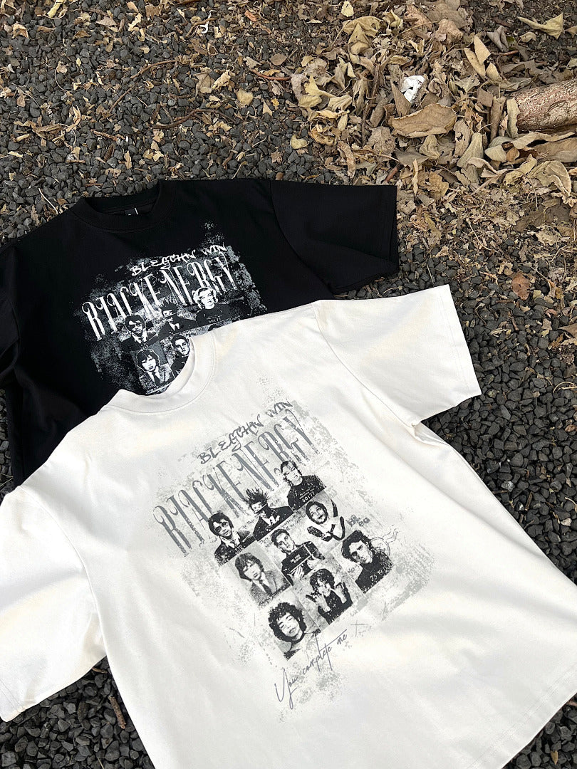 Oversized Gothic Graphic Print T-Shirt