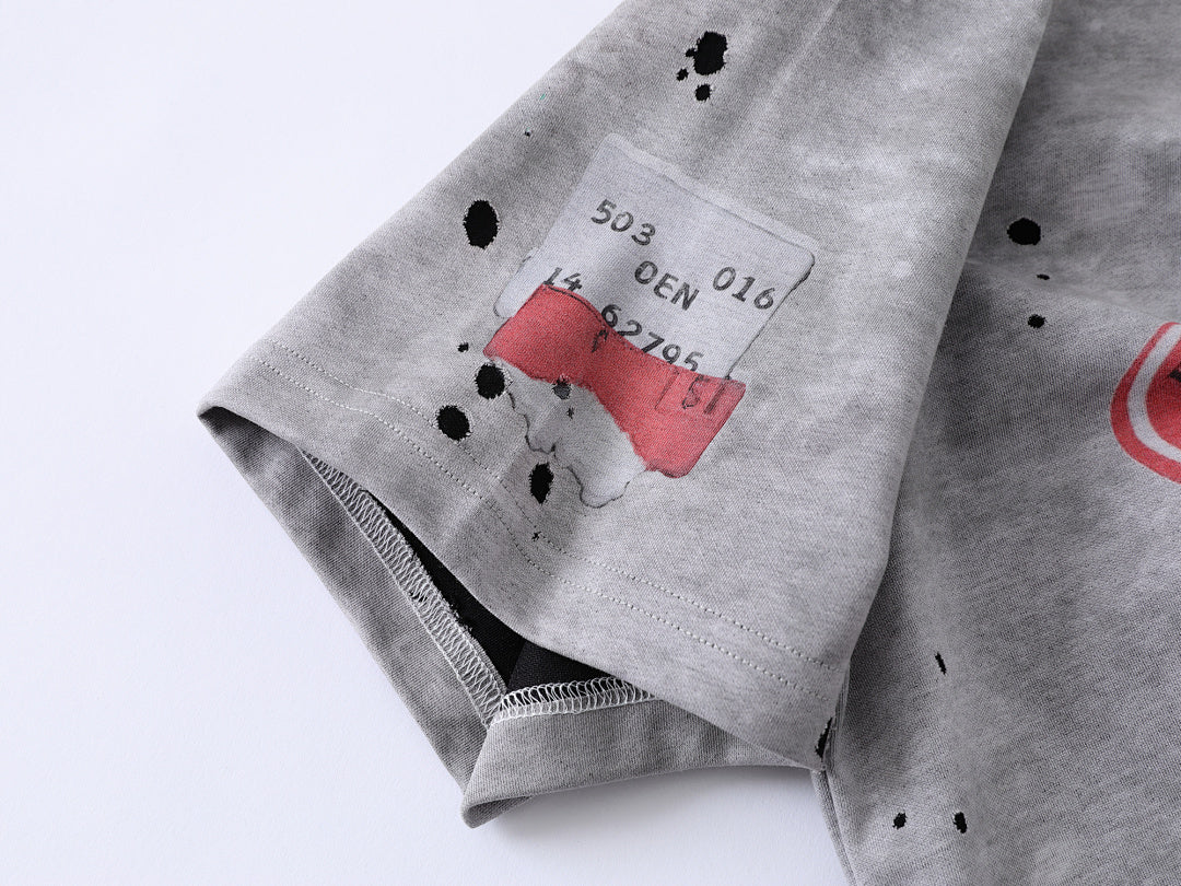 Retro Ink Splash T-Shirt