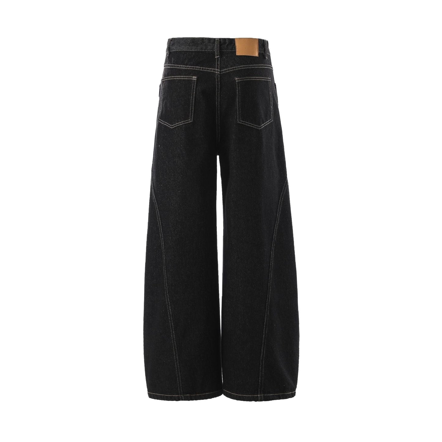 Reverse-Stitched Multi-Button Jeans