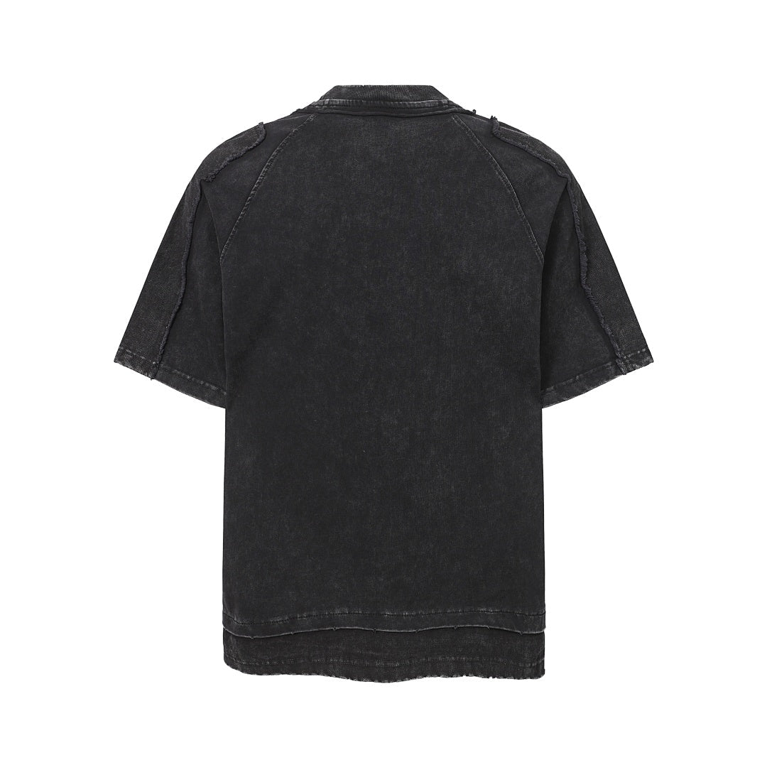 Exposed Seam Washed T Shirt - Effortless Vintage Style