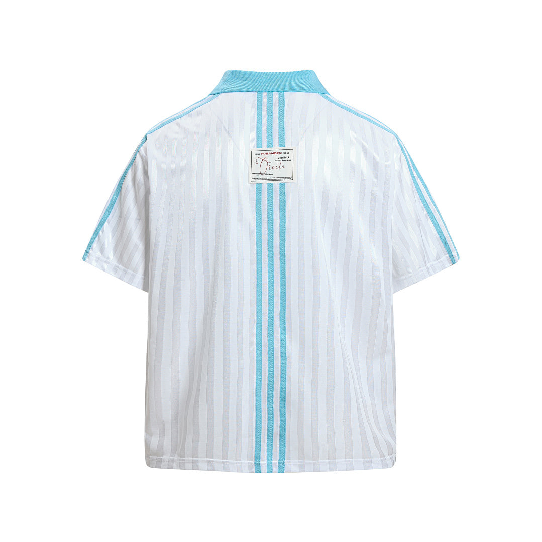 Vintage Varsity Striped Soccer Jersey