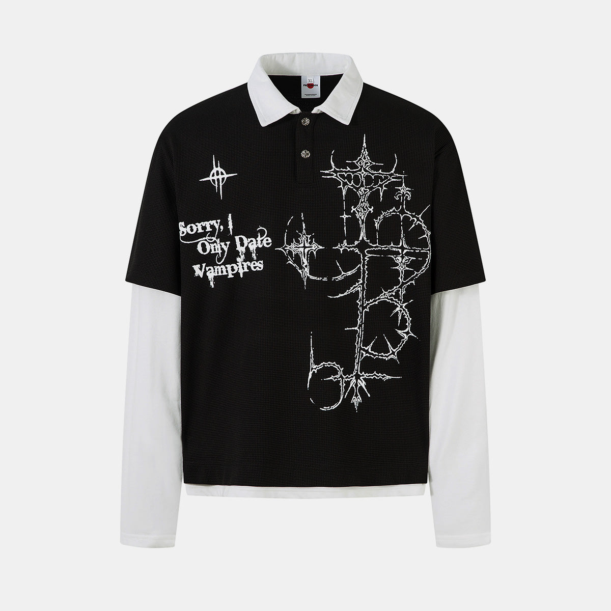 Gothic Vampire | Waffle Long Sleeve T-Shirt