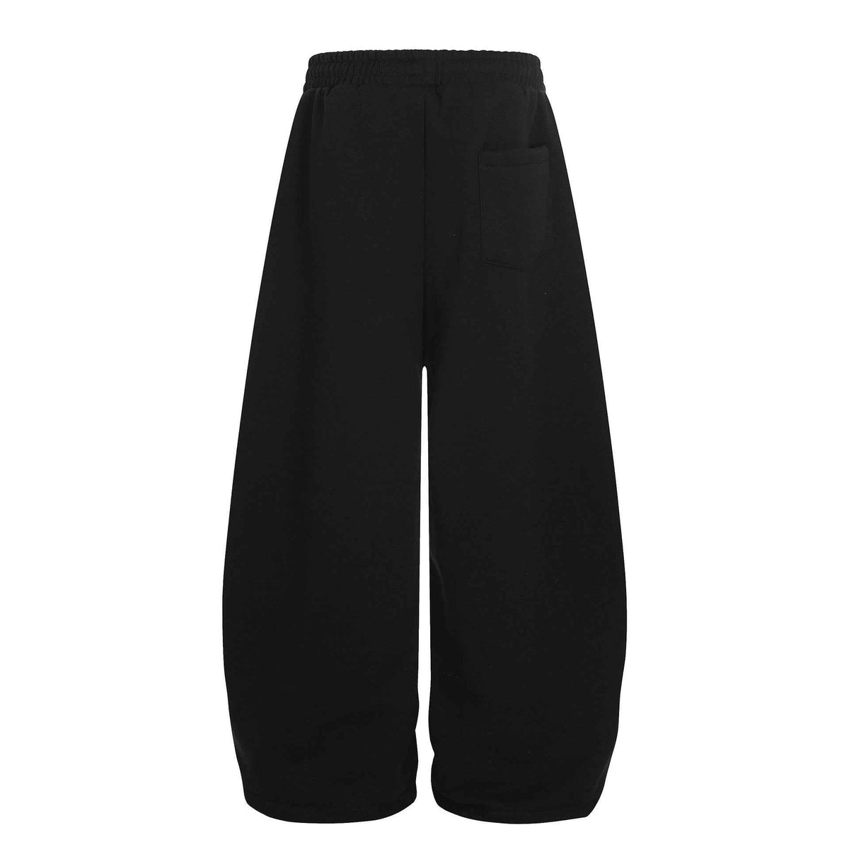 Retro Contrast Panel Drawstring Sweatpants