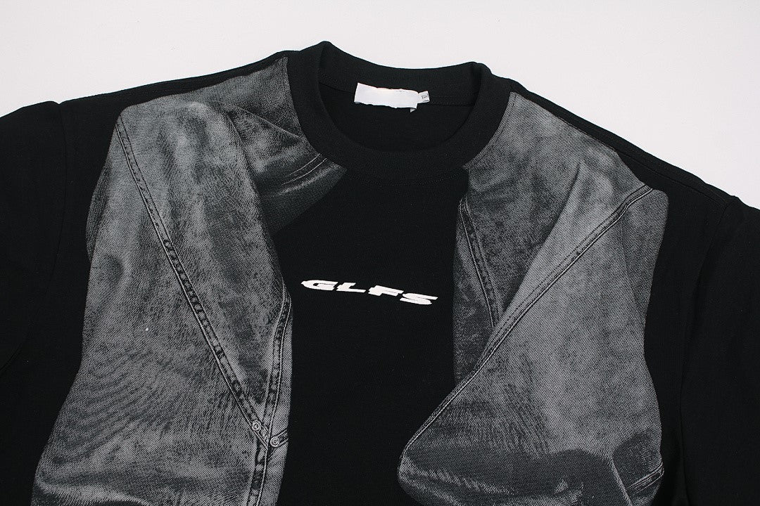 3D Trompe L’Oeil Graphic Short Sleeve T-Shirt - OMYGOODS