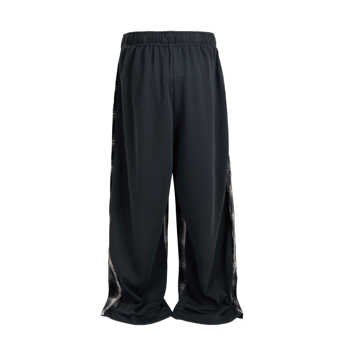 PLAID SPLIT SWEATPANTS