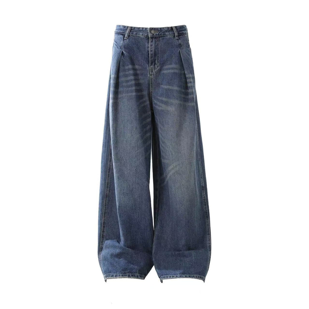 Washed Wide-Leg Baggy Jeans - OMYGOODS