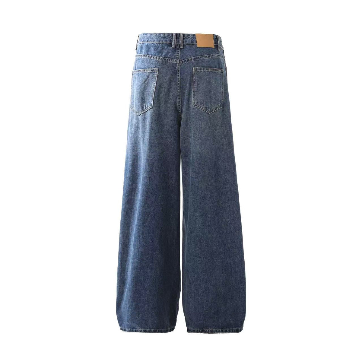 Washed Wide-Leg Baggy Jeans - OMYGOODS