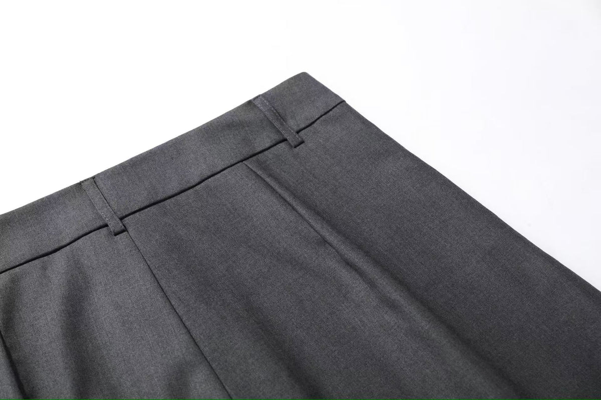 Deconstructed Wide-Leg Baggy Suit Pants - OMYGOODS