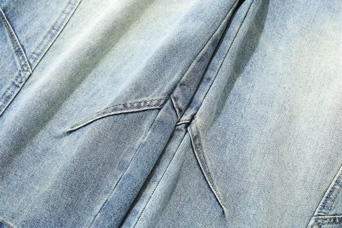 Wide-Leg Baggy Knee-Length Jorts - OMYGOODS